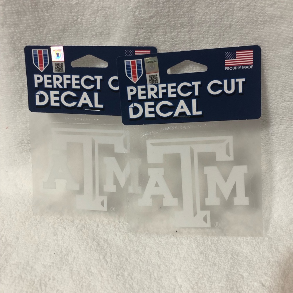 Texas A&M Aggies prefect cut car decal bundle